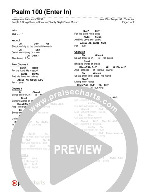 Charity Gayle – Psalm 100 (Enter In) Lyrics .